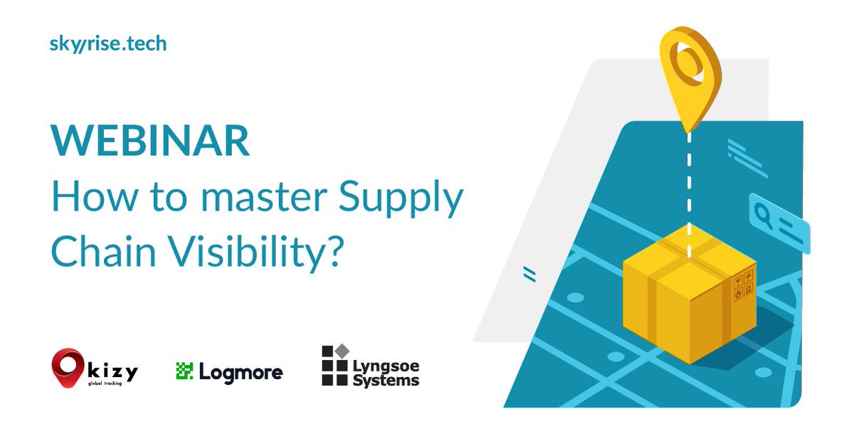 The experts of <a href="/skyrisetech/">Skyrise.tech part of Etteplan</a> invite you to their #webinar on how to master #SupplyChainVisibility. Kizy Tracking is excited to be part of it, presenting 1 of 3 case studies, demonstrating how various tracking technologies affect supply chain visibility✏️bit.ly/3p8d1Ht