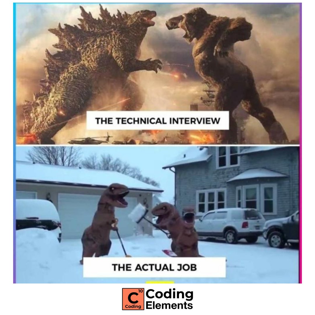 CodingElements's tweet image. Solve hundreds of curated interview questions and prepare for the most challenging technical rounds. Learn under the guidance of experts from top companies like Amazon. bit.ly/3agUxNk
.
.
#codingelements #coding #programming #onlinecoding #memes #funny #meme