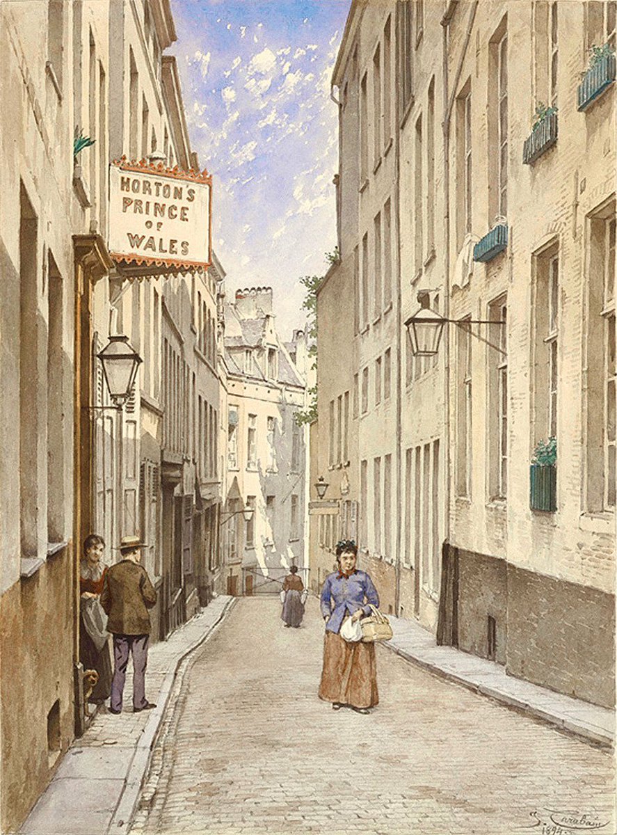 The Prince of Wales in the alley next to Old England in the Little Britain centred on place Royale. A favourite of Baudelaire, probably because he lived opposite. That's 200 years of locals and UK immigrants hoovering up British specialities. Nothing new, nothing wrong with it.