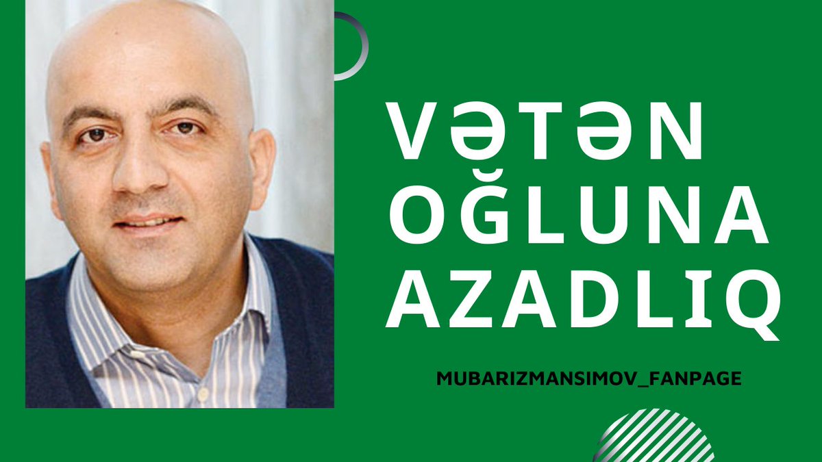 MamustevojI's tweet photo. #freemubarizmansimov #FreedomforMubarizMansimov #mubarizmensimov #MübarizüçünPaylaş #azerbaijan #turkiye #baku #istanbul https://t.co/XZFZvDb7uP