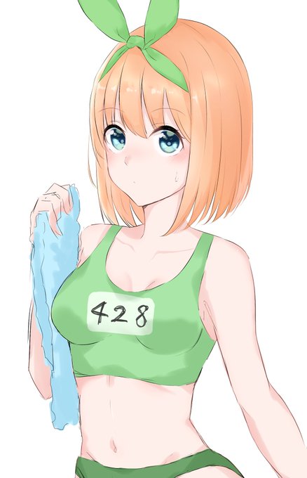 トリ🕊️イラスト・漫画練習したい人さんがTwitterに投稿した中野四葉(五等分の花嫁)のイラスト。