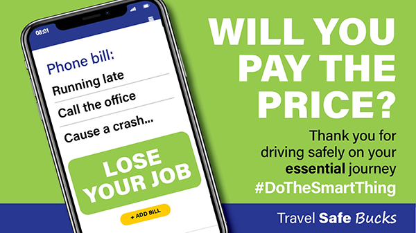 You already know what you're doing is wrong. Why wait to be pulled over for it? #DoTheSmartThing and put the phone down.