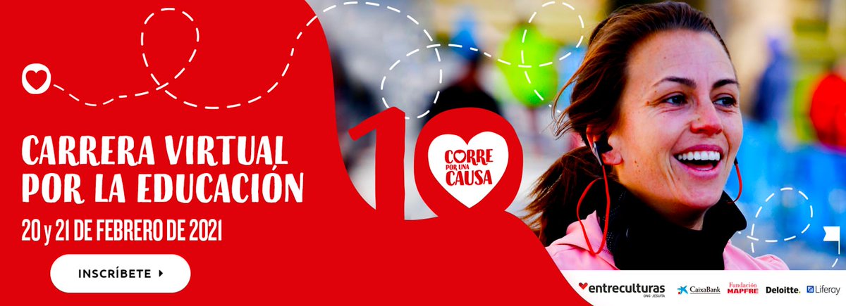 JesuitasESP's tweet photo. Este año, @entreculturas nos invita a la 10ª edición de la Carrera por la Educación. No podemos correr juntos, pero queremos contribuir a una educación que brinda oportunidades en contextos de crisis  Súmate a la carrera solidaria virtual en https://t.co/HWHN0FElqe https://t.co/71A5xnzphB