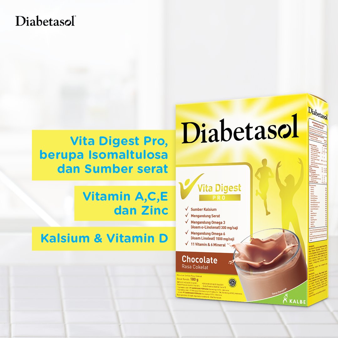 Dapatkan Diabetasol Powder Milk rasa cokelat di e-commerce resmi dengan klik linktr.ee/diabetasol. Sahabat Sehat, paling suka Diabetasol Powder Milk dengan varian rasa apa sih? Share yuk!

#BersamaDiabetasol #JagaGulamu