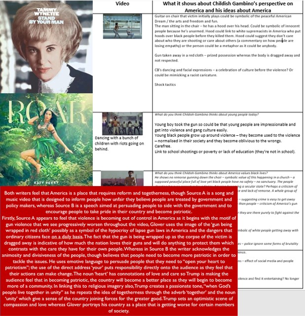 Here are some more stars from last week. 🤩🤩

In English Language, students compare the viewpoints of writers and the methods they use.

11.3 compared Donald Glover aka Childish Gambino &amp; Donald Trump's views of America, and Katy Perry &amp; Tammy Wynette's views of relationships.
