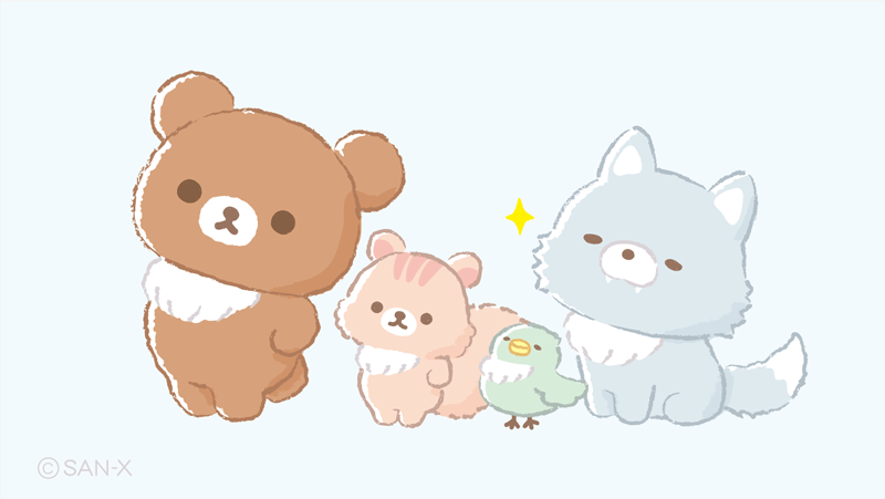 みんなふわふわの胸毛がじまん✨ #チャイロイコグマのお友達 みんなふわふわの胸毛がじまん✨ #チャイロイコグマのお友達