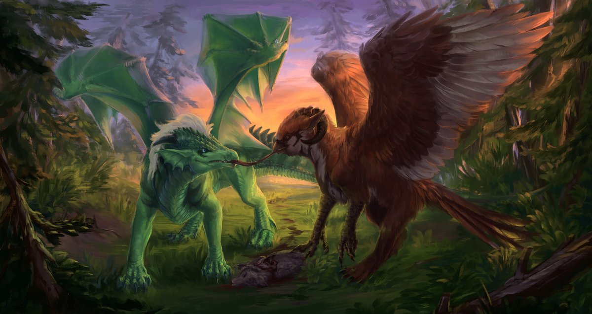 - A sketch-commission from Vincenzo_Santorini in FA for <a href="/godraviazarri/">G'zarri 🌲</a>  and <a href="/NarviruSparrow/">Narviru</a>.