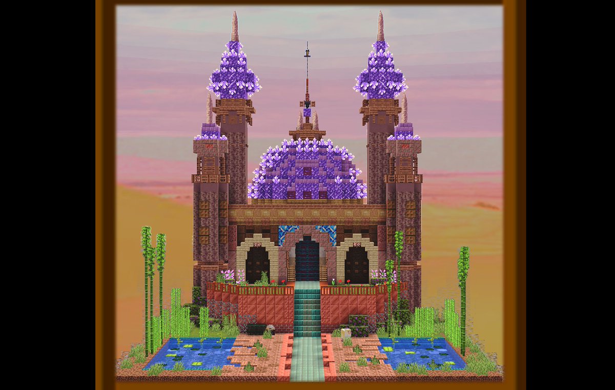 amethyst palace

(through the new spyglass🔍)

#Minecraft 
#minecraft建築コミュ 
(snapshot build)