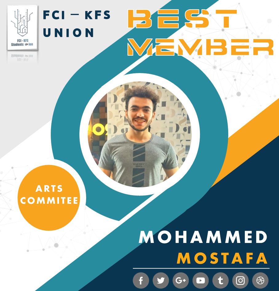 Mohamed Mostafa ✨
Best member of Arts committee