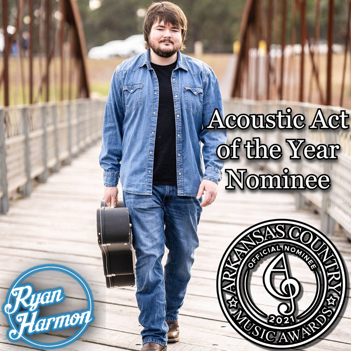 We did it! Thank you for nominating me for <a href="/arkansascma/">Arkansas Country Music Awards</a> Acoustic Act of the Year! Final voting begins March 1. arkansasmusic.org