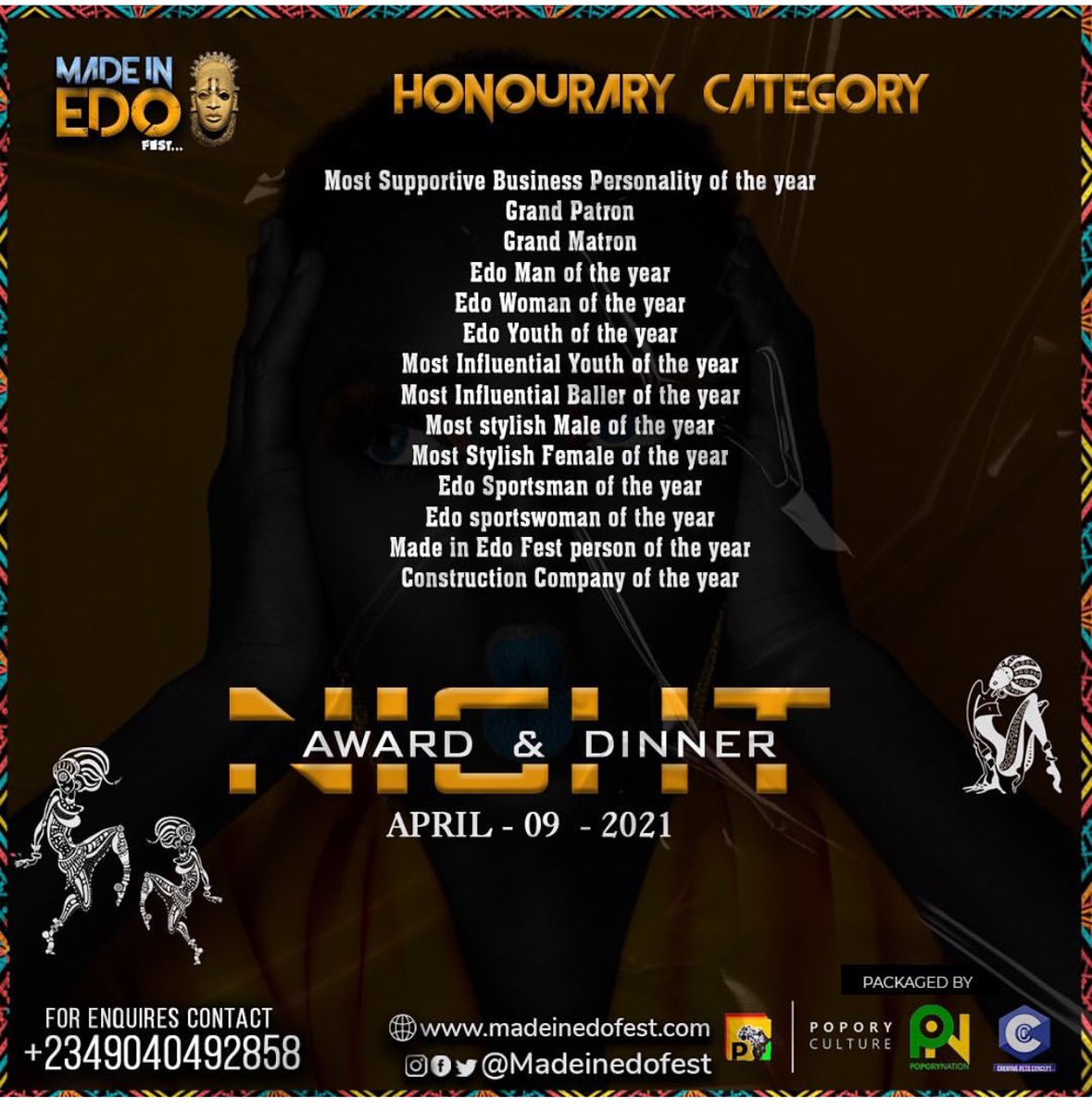 madeinedofest's tweet photo. Made in edo fest nominations list is finally here๐คค๐คค๐คค..... details on how to vote will be dropping soon today ... made in edo fest is brought to you by @poporyfashion @poporynation @poporyculture @creativepetoconcept #lori_iro #MadeInEdoFest #madeinedostar https://t.co/yADeKuFOAv