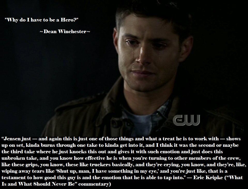 Some  #BehindTheScenes information about  #Supernatural especially about  #JensenAckles