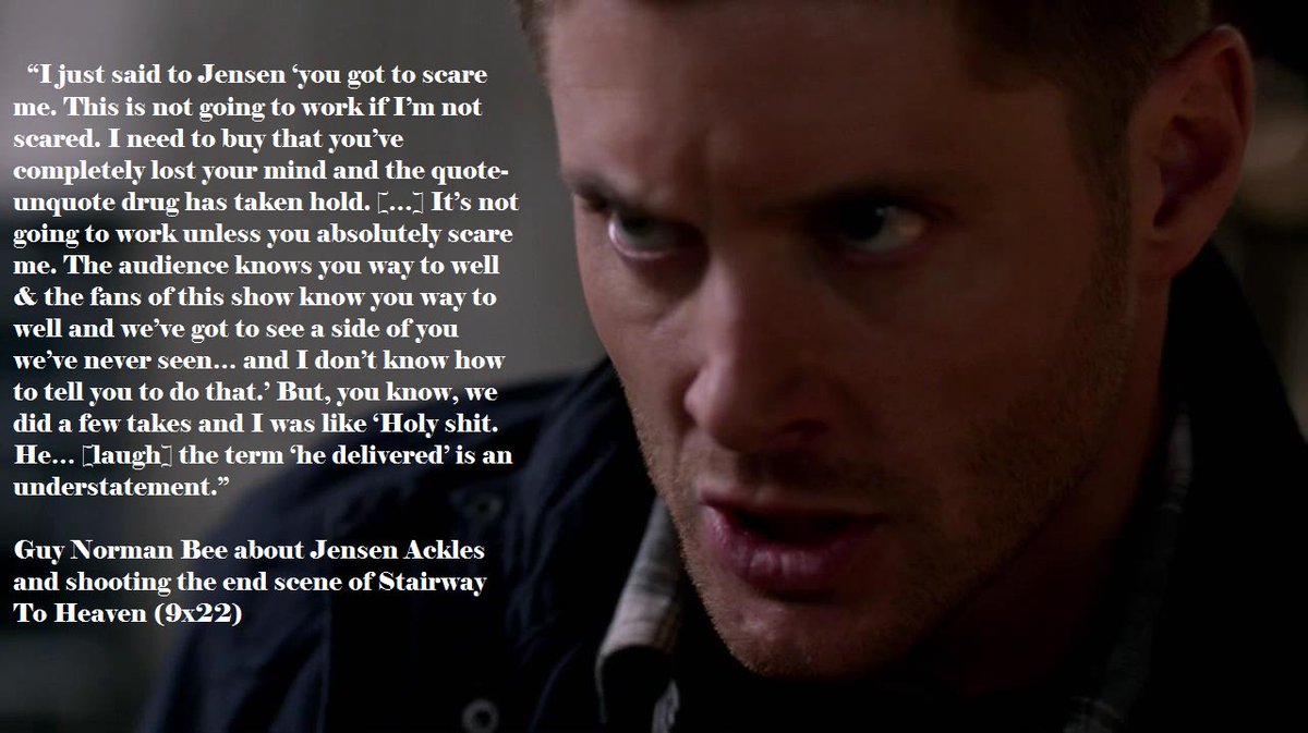 Some  #BehindTheScenes information about  #Supernatural, especially about  #JensenAckles