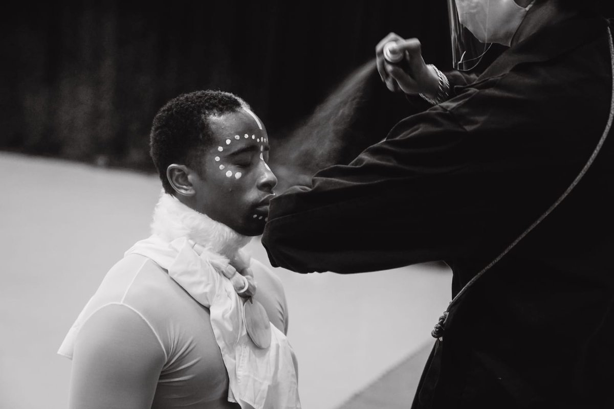 #BTS from our digital programme filming day last weekend featuring company dancer Aaron Chaplin. 📸: @miguelaltunaga