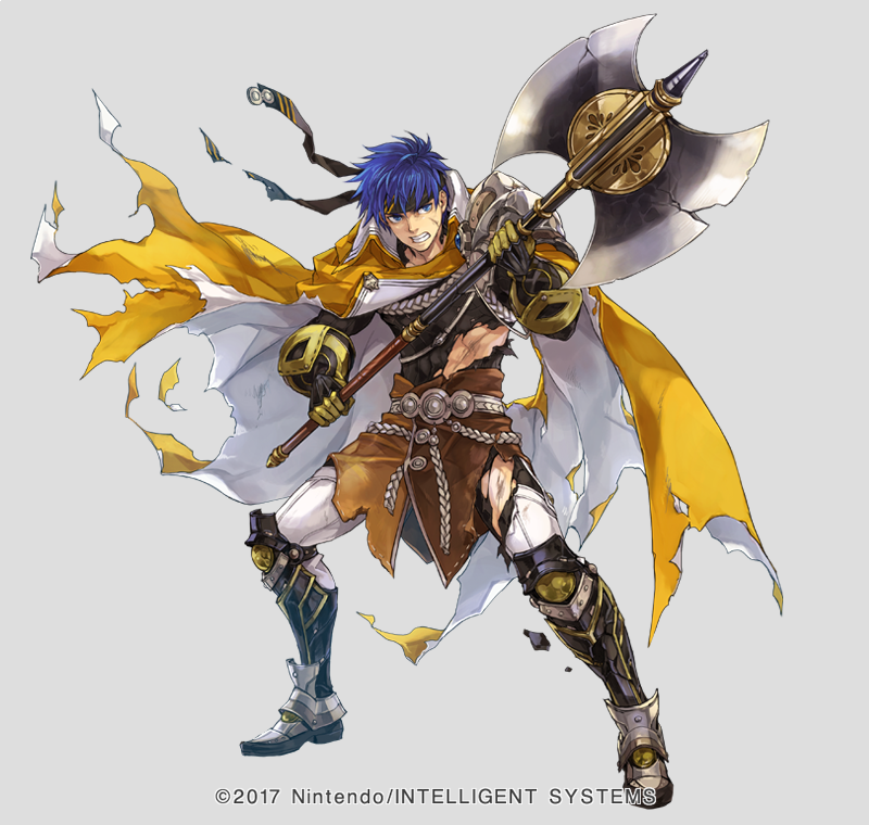 ike (fire emblem) male focus 1boy axe headband blue hair solo blue eyes  illustration images