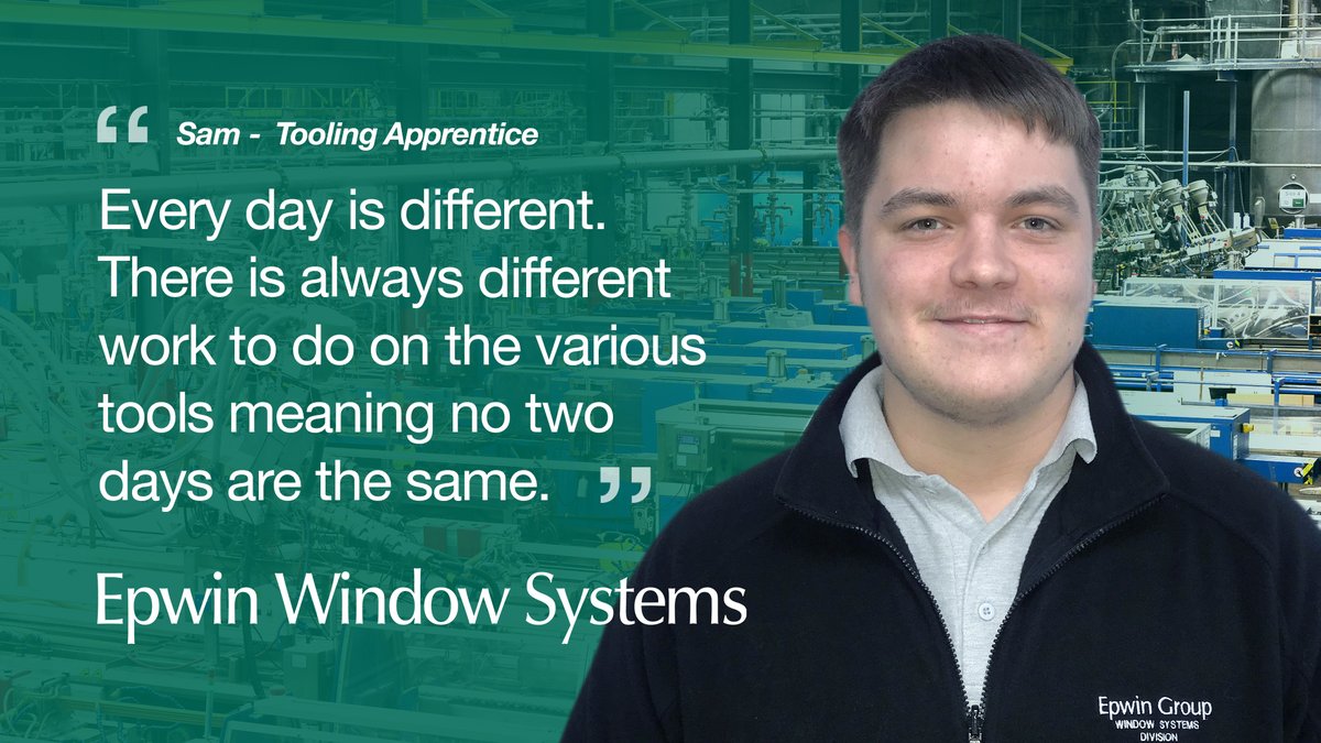 Meet Sam, one of our #apprentices in the tooling department.🛠️

Sam has progressed a good distance since when he first started and is continuing to learn more and more!

Get all of the details about #NAW2021 HERE: bit.ly/3jinNtu ↩️

#ApprenticeWeek #NAW2021