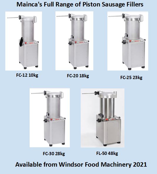 WindsorFoodMachinery (@glenkirton) on Twitter photo Windsor Food Machinery have a selection of the excellent Mainca Sausage Fillers in stock ready to go.
If now is the time to upgrade your machine.
Call Glen on 07595 414619
glen@windsorfoodmachinery.com Windsor Food Machinery have a selection of the excellent Mainca Sausage Fillers in stock ready to go.
If now is the time to upgrade your machine.
Call Glen on 07595 414619
glen@windsorfoodmachinery.com