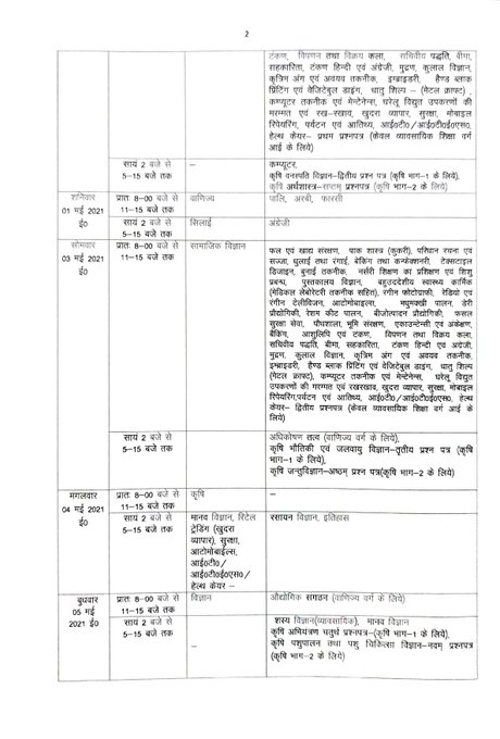 UP Board 10th 12th Time Table 2021 (Released) Check UP Board Date Sheet PDF
