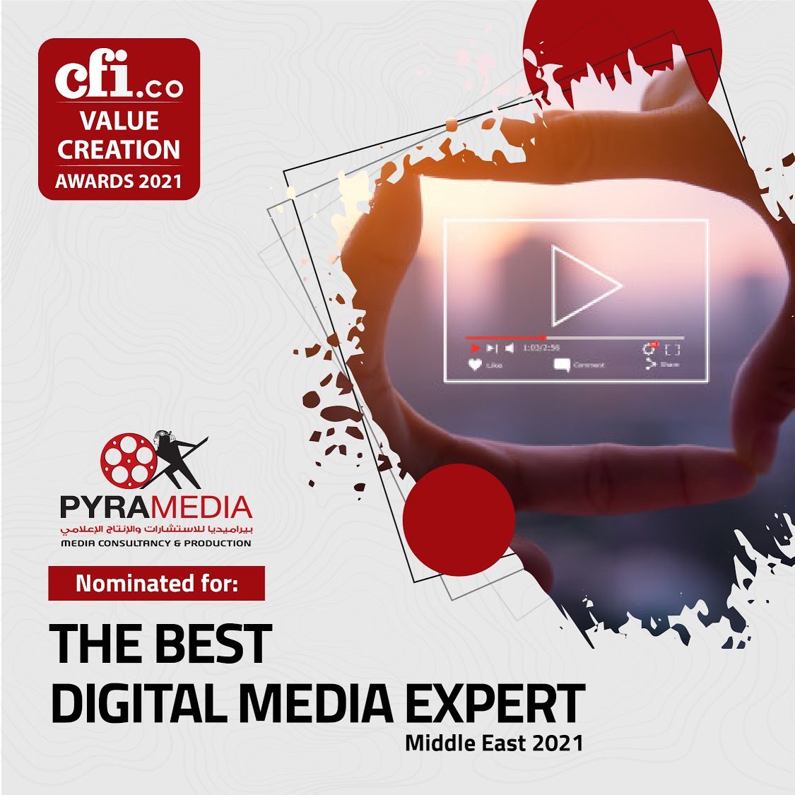 pyramedia_group's tweet image. OMG! We have been nominated for a the best Digital Media Expert-Middle East 2021 and we can’t keep it a secret! 💃🏻
If there was ever any category for us to be nominated in, this one would be it. Creativity is literally at the heart of everything we do. 

Time to #berecognized