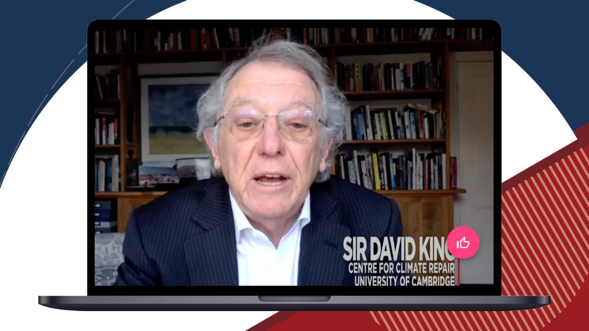 .<a href="/Sir_David_King/">Sir David King</a>, Emeritus Professor of Chemistry, 
<a href="/Cambridge_Uni/">Cambridge University</a> shares a very sobering message on the rapid rate that the artic circle is heating up and the severe consequences of artic warming for the planet. #climatechange #ULIEuropeConf