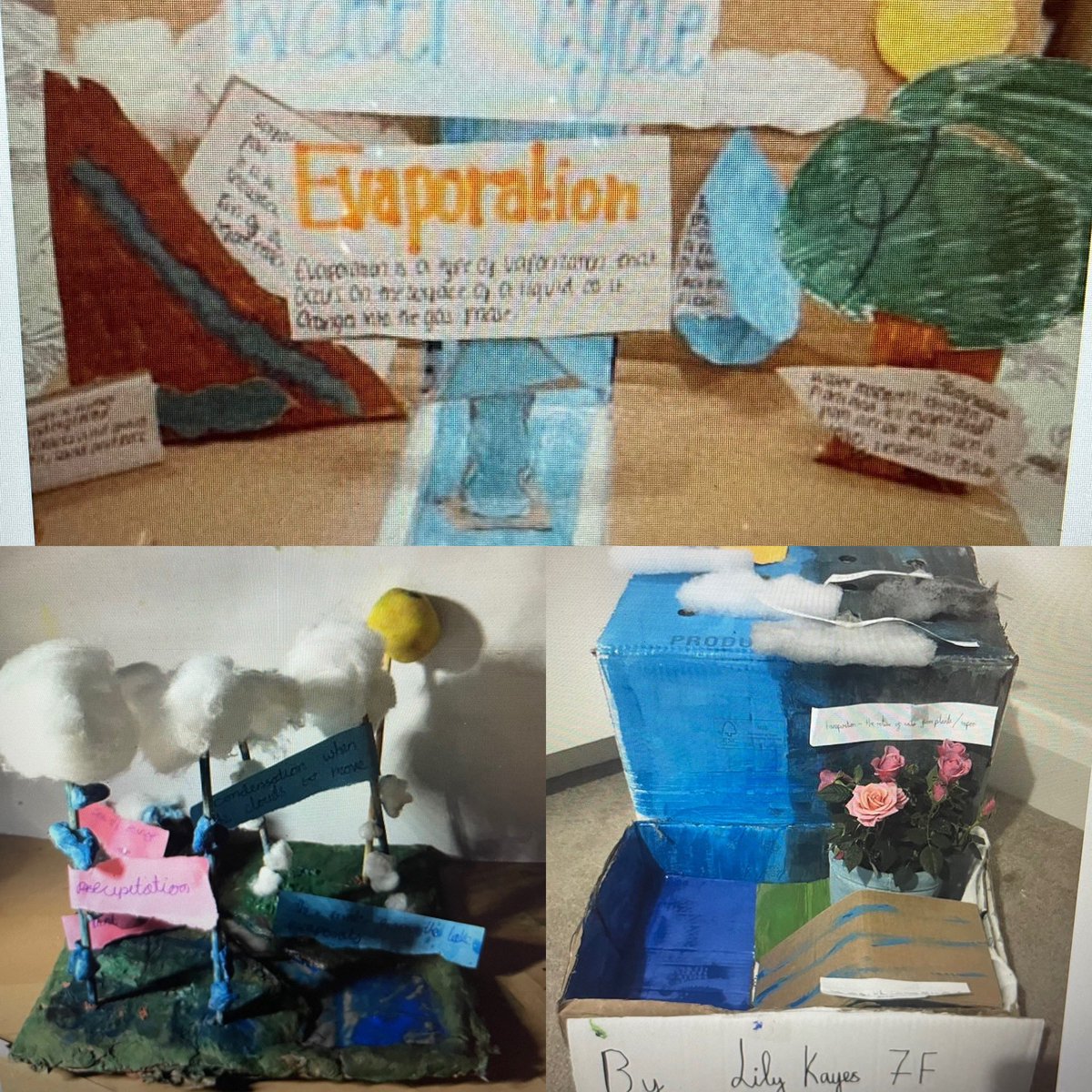 Geog_StAnnes's tweet image. My fantastic 7F class showcasing their excellent models/ posters of the water cycle and features of a river. They work so hard, I am extremely proud of them all. Well done girls ❤️🏔🌦 @StAnnes_N13 #geographyteacher #posterdisplays #naturalworld