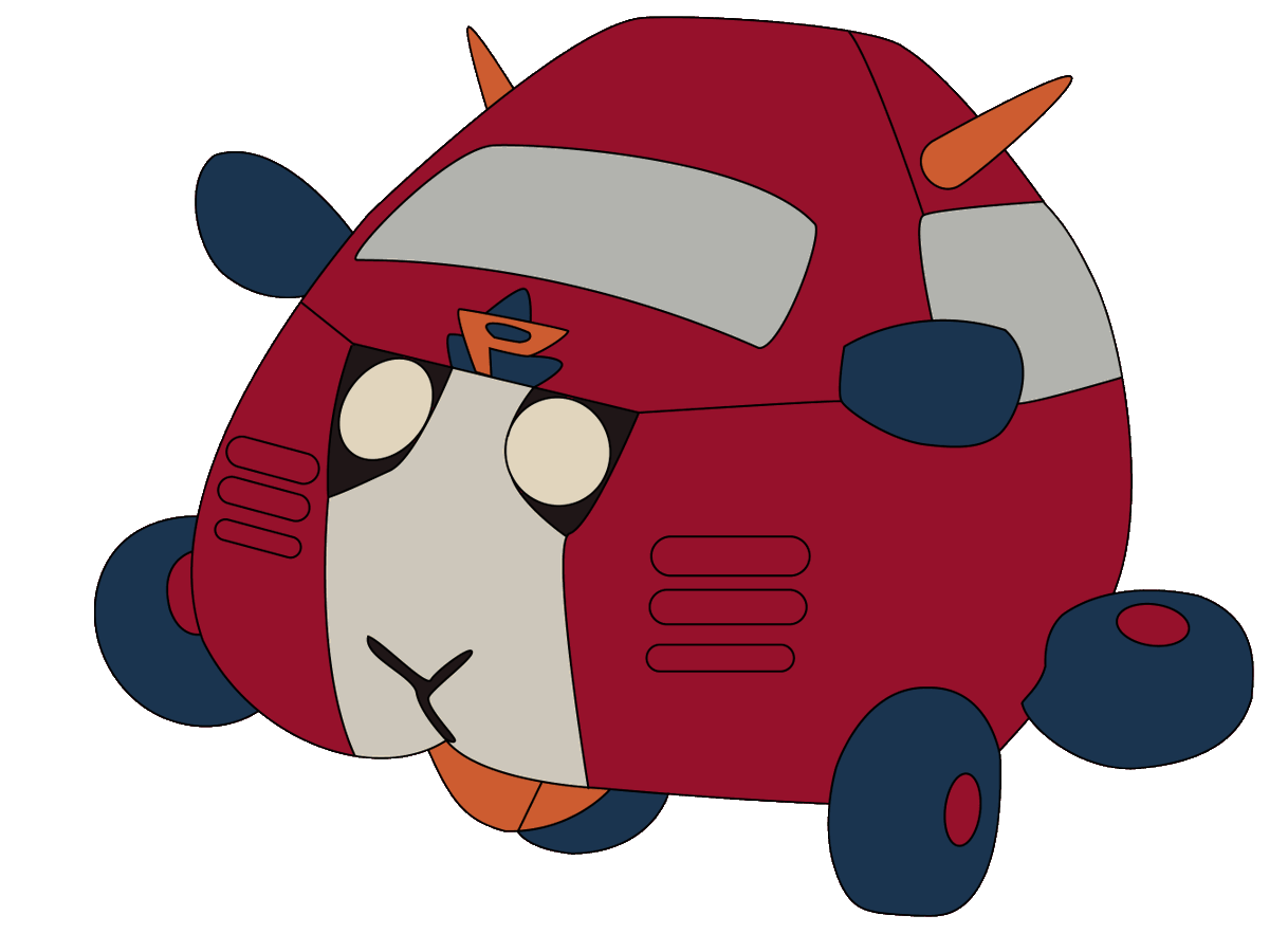 背景エフェクト無し版 れぷりろ モルカーブーム到来 のイラスト