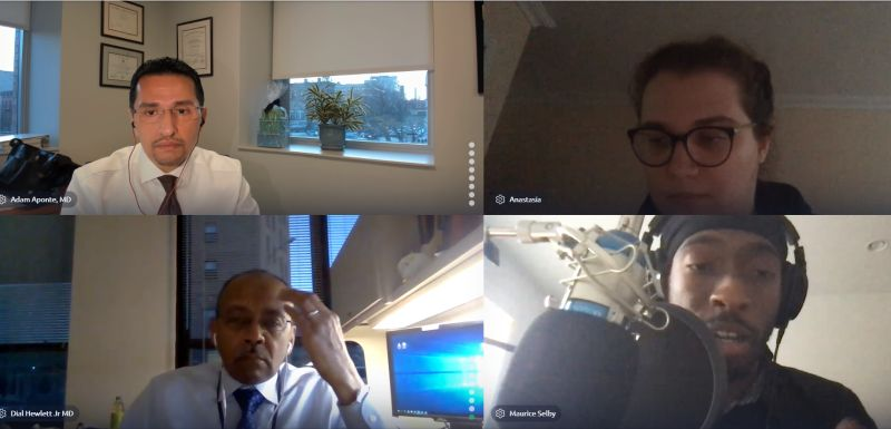 Aponte_MD's tweet image. Check out my interview with a former student now Medical Director of Health In Harlem on WHCR 90.3 FM, Dr. Maurice Selby along with Dr. Dial Hewlett. Discussed the COVID-19 Vaccination efforts in our communities. You can hear our discussion this Thursday, 2/11/21 at 7:00 pm.