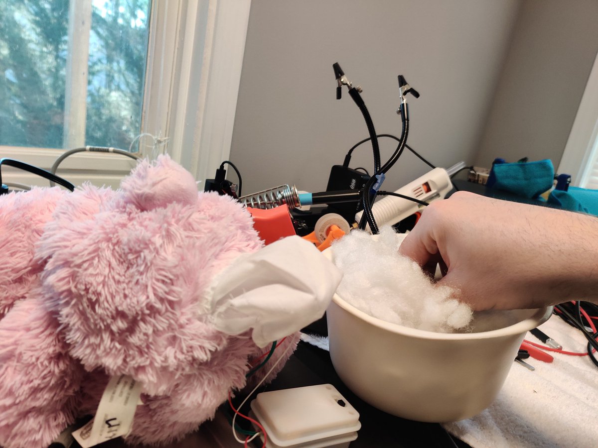 Looks like she's going to need a stuffing transfusion ...