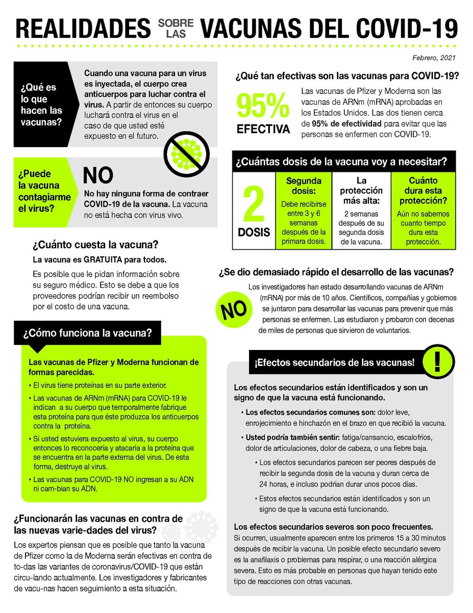 WHAuthority's tweet photo. Check out these flyers on facts about the COVID-19 vaccine! [English and Spanish]

➡️❗️NEW: Please view the WHA COVID-19 Vaccine Information page for reliable information:
https://t.co/4lIIC5Lzo0
#WHA #worcesterhousing #worcesterma #COVID19 #Immunity4Community #StopTheSpread https://t.co/nVbqS63YIW