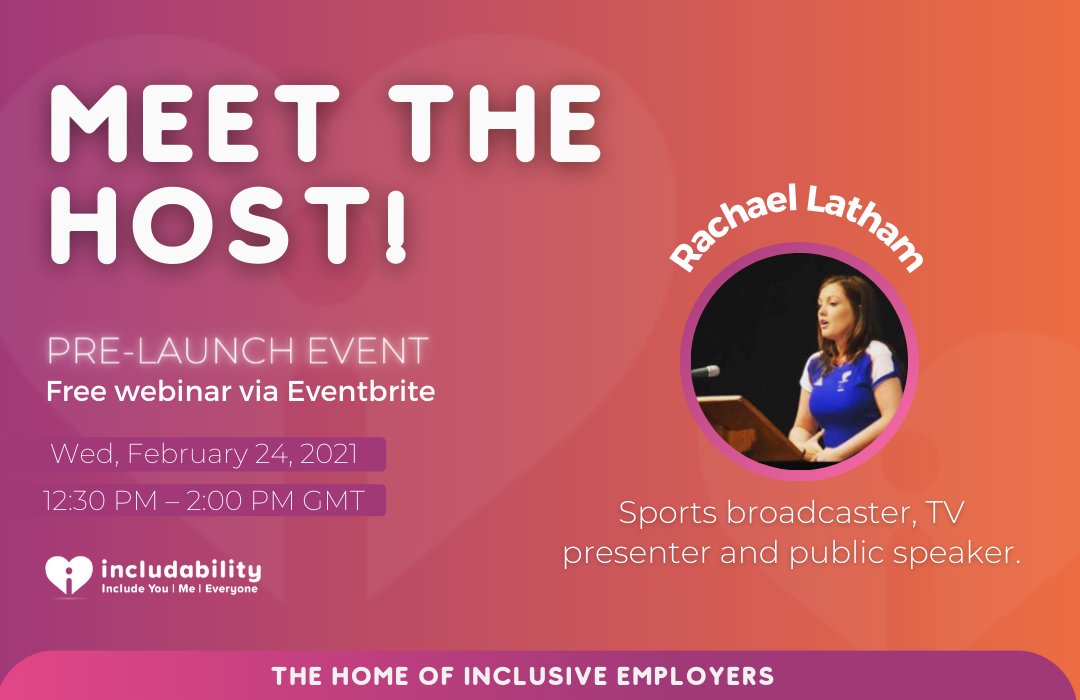 Includability_'s tweet image. Meet our host Rachael Latham!

✨Sports broadcaster, TV presenter and public speaker.
✨Swam for Great Britain for six years.
✨Competed at the 2008 Beijing Paralympics.

🔗Register today! lnkd.in/egKkNZa

#freewebinar #webinar #includability #jobboard #prelaunch