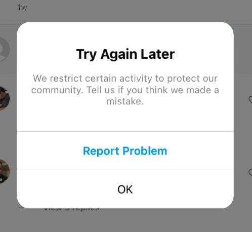 bj01n's tweet photo. @delta_chat @Facebook banned also from @instagram, also for vague reasons (some say, depending on interpretation of the weird message, for very concrete reasons :) https://t.co/AyhObHxO4Z