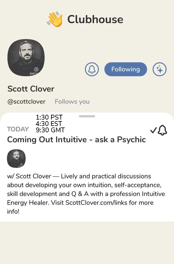 Scott Clover Intuitive Energy Healer (@EnergyPlumber) on Twitter photo 2021-02-10 14:34:58