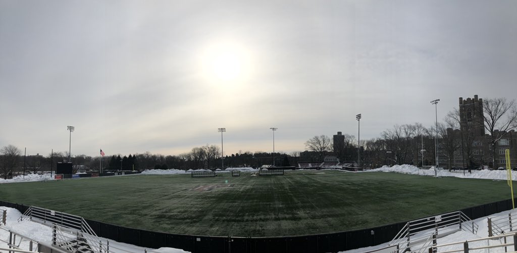 It’s been a long time since Coffey Field saw live action, but the wait is FINALLY over!

Tune into ESPN+ at 2️⃣PM to see <a href="/FordhamWoSoc/">Fordham Women's Soccer</a> take the field for the first time in 2021. ⚽️🐏‼️