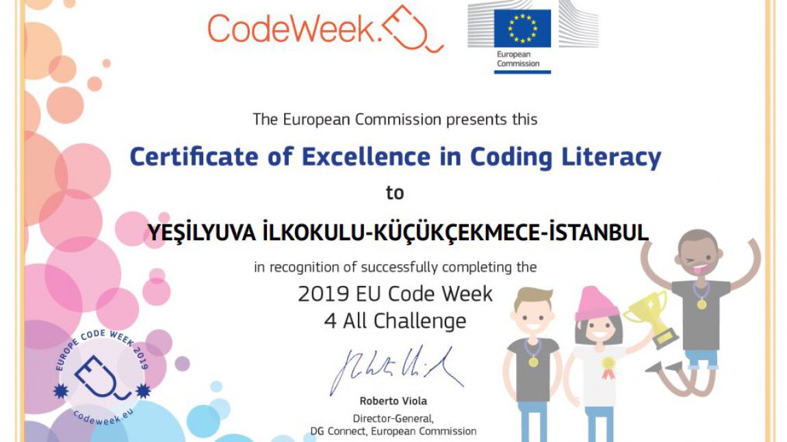 yesilyuva_io's tweet image. #codeweek2020 🇹🇷🇹🇷🇹🇷 2020 yılı Code Week "Certificate of Excellence 2020" ve "Super Organiser Certificate 2020" Sertifikalarımızı aldık. Emeği geçen tüm katılımcılarımıza ve Bilişim Kulübü Danışman Öğretmenimiz Ahmet MERİÇ’e teşekkür ediyoruz. @muratgozudok1