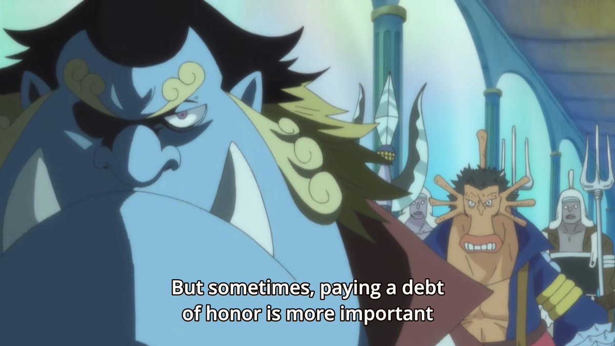 We learned about his backstory, how he lived, how both Otohime's and Fisher Tiger's ideals and way of living impacted him and his actions.