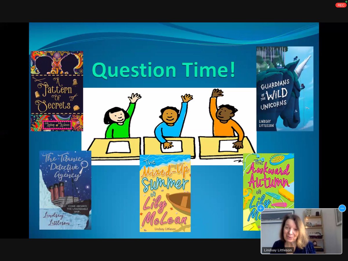 THSch_English's tweet photo. Thank you very much to @ljlittleson for Year 5’s extremely engaging and inspiring virtual author visit. A fantastic way to begin our Titanic topic. 🚢 📚✍🏼 #THSchY5 #THSchRemoteLearning #THSchLD3 @TalbotHeathSch @THSch_Junior https://t.co/gNkcb9IY16