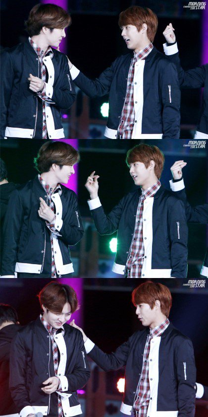 A thread of BTOB MinSub a.k.a Minhyuk and Changsub - the "the rarest get caught out yet they're actually drinking friends" bromance.