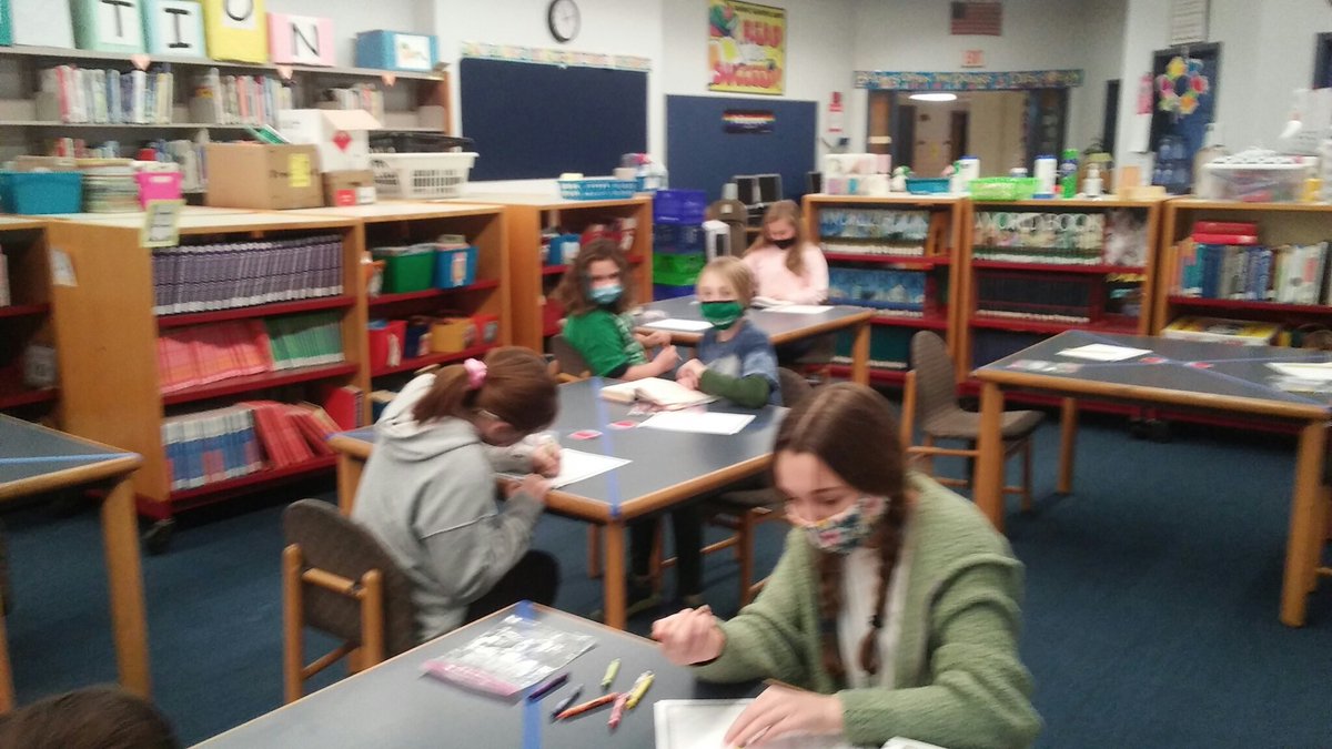 MsRosslvsbooks's tweet image. After almost 11 months...@ManometSchool #LibraryClasses are back where they belong...in the library of course!! LOTS of hand sanitizer, social distancing &amp;amp; face coverings, but golly...it sure feels good to be almost &quot;normal&quot;! 😀📚❤ @MsRosslvsbooks @PlymouthSch @PlymouthAcCoord