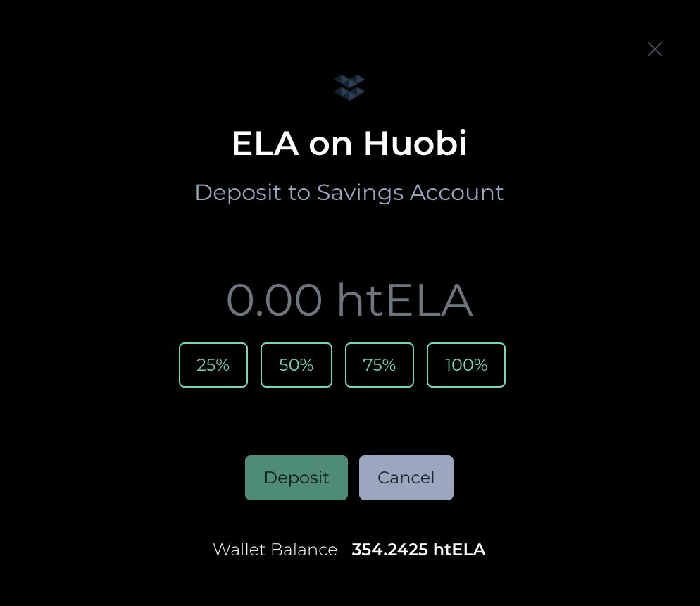 Hi guys, we had some trouble two days ago while the price of ELA was fluctuating abnormally, which made us very alert, so we closed the ELA deposit. But now all is ok, so we reopened ELA deposits. Meanwhile, today saving &amp; loans over $400 million and LP over $14 million, Thanks🙏