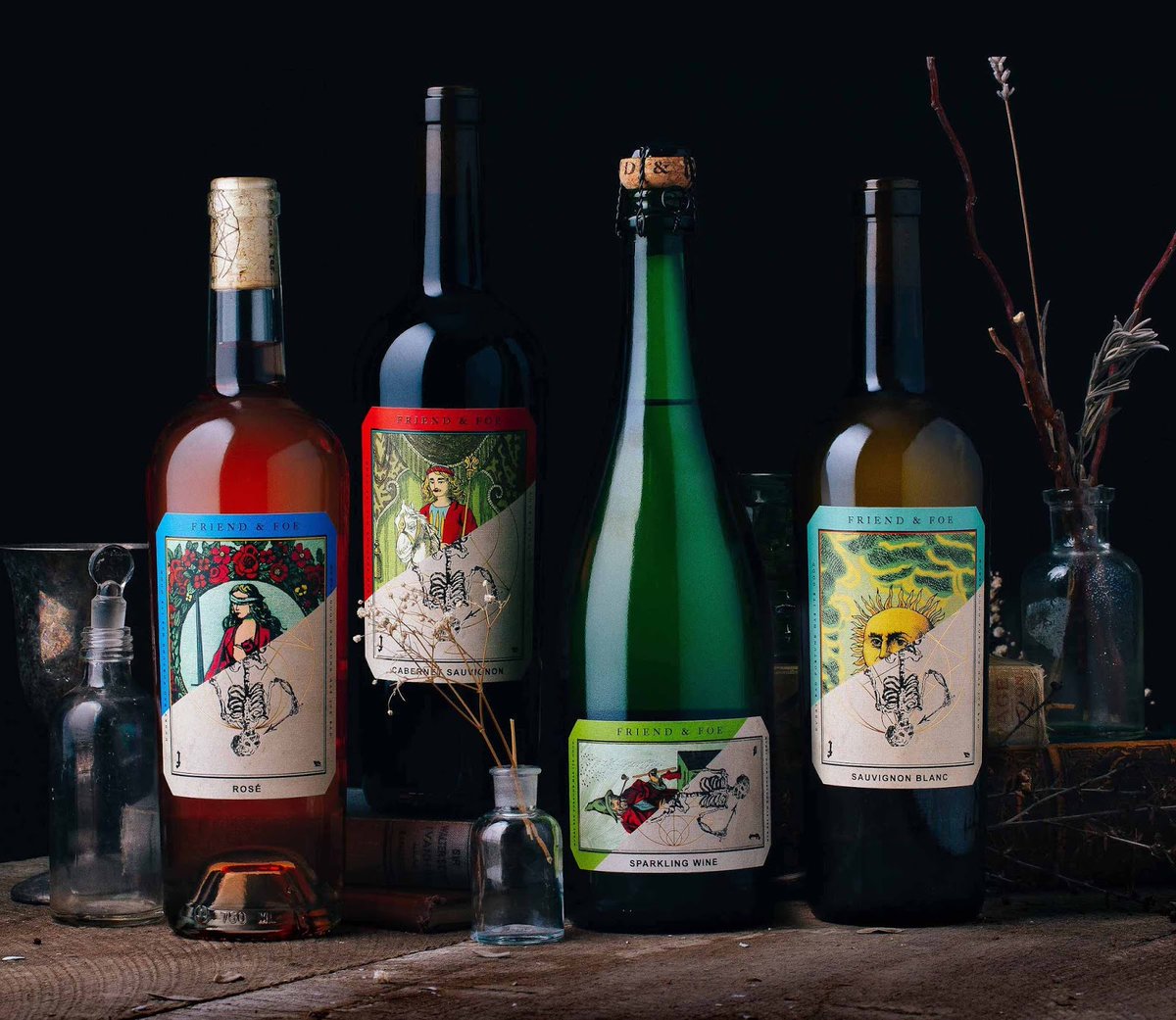 Philosophical #branding of Friend &amp; Foe #wine is created by <a href="/MakersAndAllies/">Makers & Allies</a> bit.ly/370uueE #packagingdesign