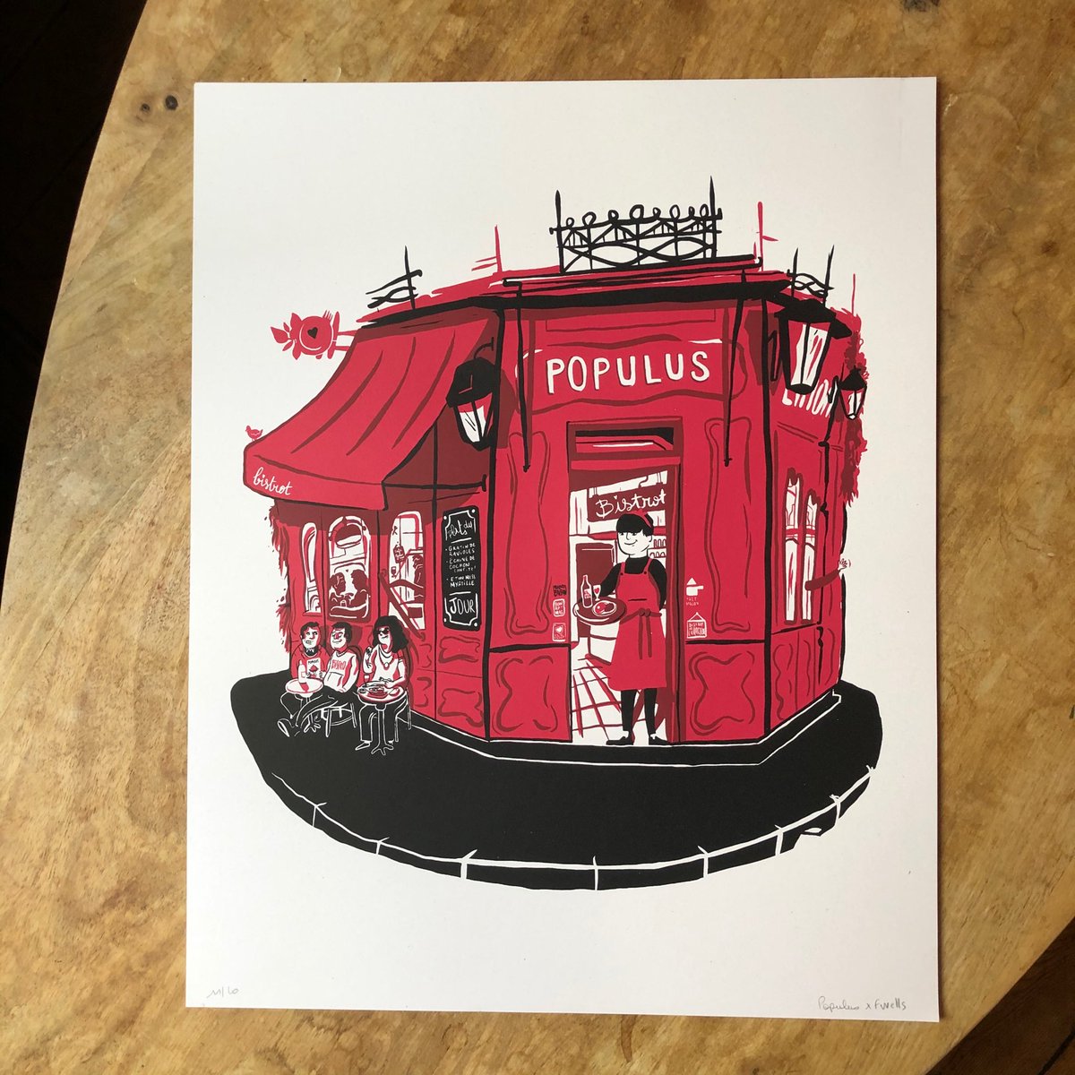 Fwells_'s tweet photo. Dernière nouveauté, sur Etsy > cornerserigraphie : une illustration en #serigraphie du restaurant #populusbistrot !
—-
#screenprinting #savoirfwells #faitmain #fabriqueenfrance #fabriqueaparis #silkscreen #madeinparis #madeinfrance #paris13 #mairieparis #cornerserigraphie https://t.co/ofjueCZutK