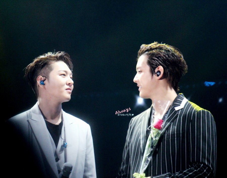 A thread of BTOB MinSub a.k.a Minhyuk and Changsub - the "the rarest get caught out yet they're actually drinking friends" bromance.