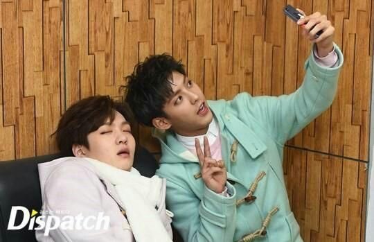 A thread of BTOB MinSub a.k.a Minhyuk and Changsub - the "the rarest get caught out yet they're actually drinking friends" bromance.