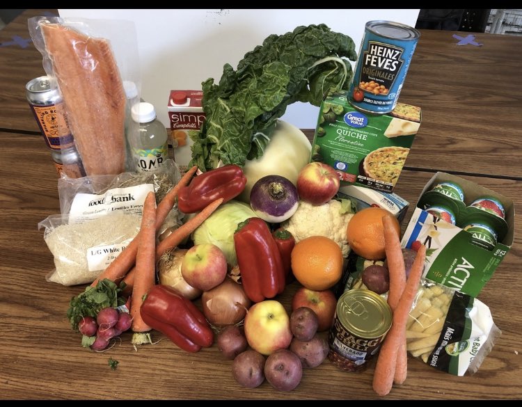 When our amazing donors make financial support this is what @VanFoodBank can do! Each client received over 30lbs of awesome food yesterday - Thank you monthly donors!