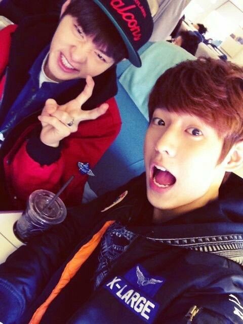 A thread of BTOB MinSub a.k.a Minhyuk and Changsub - the "the rarest get caught out yet they're actually drinking friends" bromance.