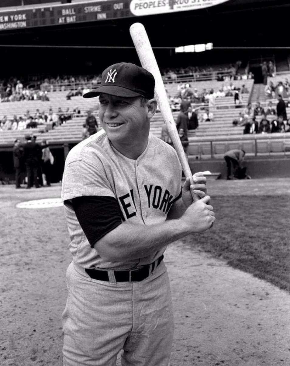 BaseballQuotes1's tweet image. Somebody asked me if I ever went up to the plate trying to hit a home run. I said 'Sure, every time.' -Mickey Mantle