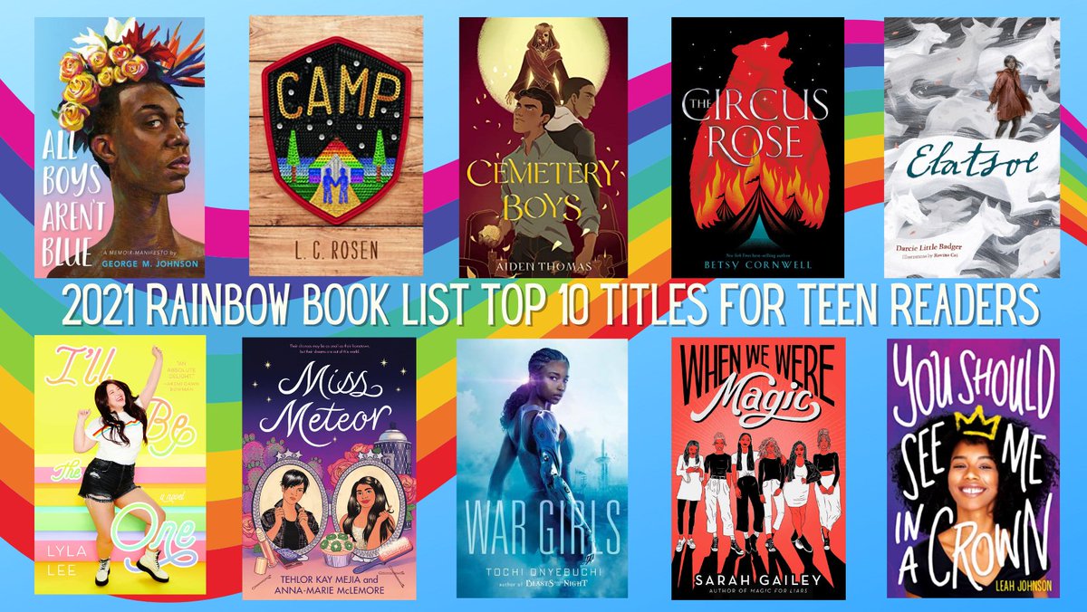 The 2021 #RainbowBookList has a surprise! Instead of creating one Top 10 Titles list, we made two of them! 😱