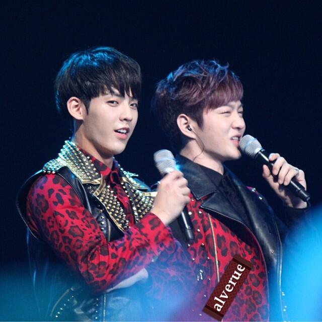 A thread of BTOB MinSub a.k.a Minhyuk and Changsub - the "the rarest get caught out yet they're actually drinking friends" bromance.