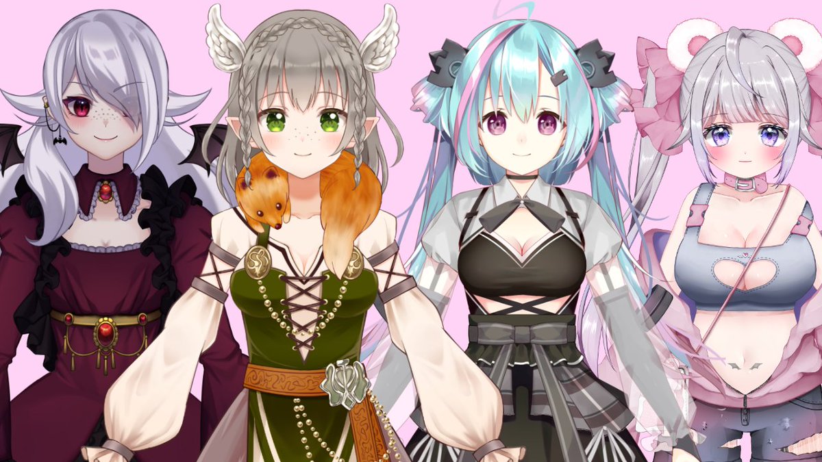 We are VirtualMix, a group of several artists who produce for vTubers!
Please let us help you become a proper vTuber.
We are now accepting commissions for character designs and modeling on Live2D 😍

#Vtuber #VTuberEN #ENVtuber