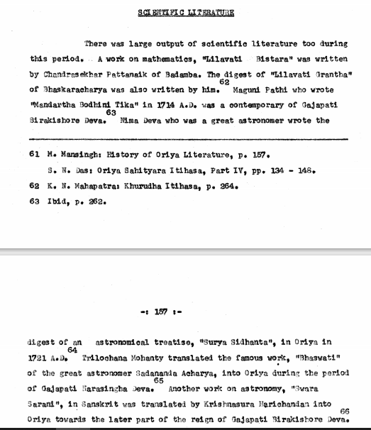Scientific literature written during reign of Khordha Gajaptis